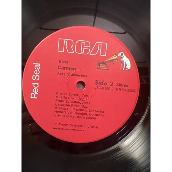 BIZET CARMEN 3-LP BOX SET EX+ VINYL + BOOK RCA RED SEAL 1964 ULTRASONIC CLEAN!! - Picture 4 of 16